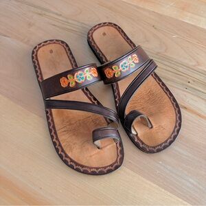 Genuine leather sandals 9